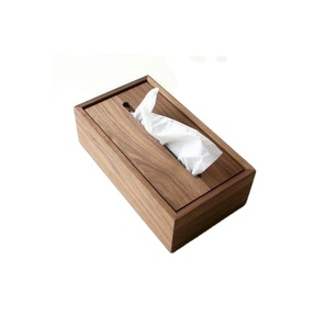 Portapañuelos de Madera Natural para Decoración de Mesa, Caja de Pañuelos de Madera Hecha a Mano de la Mejor Calidad, Caja de Pañuelos Cuadrada - Product Image 1