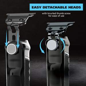 Recortadora Inalámbrica Recargable USB de Alta Visibilidad Estilo Esqueleto, Serie Pro, con Batería de Iones de Litio, Todo en Uno, para Afeitado y Corte Preciso del Rostro - Product Image 5