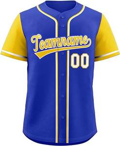 Uniforme de Béisbol Personalizado con Transferencia de Calor, Transpirable, de Secado Rápido, Diseño de Botones Completos, Manga Corta, Uniforme de Softbol - Product Image 4
