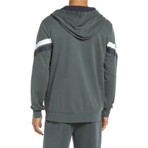 Vêtements de rue de haute qualité sur la taille en gros à capuche vêtements de mode homme sweats à capuche à fermeture éclair vierges - Product Image 3