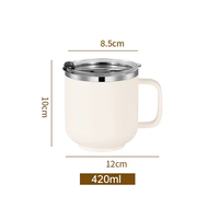 Mug isotherme en acier inoxydable de 400 ml avec infuseur à thé et poignée, vente en gros