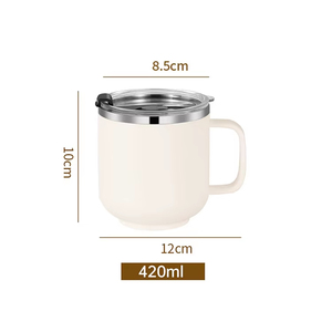 Mug isotherme en acier inoxydable de 400 ml avec infuseur à thé et poignée, vente en gros - Product Image 5