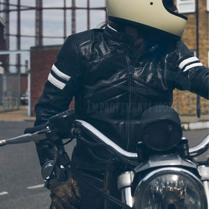 Vestes de moto en cuir personnalisées avec votre propre conception Veste de moto en cuir fabriquée au Pakistan - Product Image 6