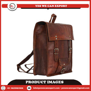 Mochila para Portátil Geométrica de Cuero Genuino Vintage, Hecha a Mano, Marrón, Unisex, Tamaño Personalizado, Ligera, para Estudiantes y Trabajo - Product Image 2