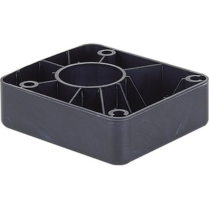 HETTICH Réglateurs de hauteur de base en plastique noir avec patins pour pieds de chaise réglables, lot de 10 - Product Image 1