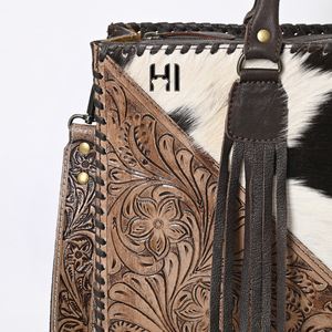 Best Selling Cowhide Leather Tote <b>Bag</b> Hand Tooled Western Cowgirl <b>Shoulder</b> Handbag for Women - Product Image 6