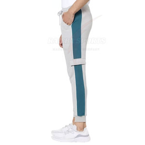 Pantalon de survêtement décontracté pour homme, design professionnel, panneau latéral, confortable, respirant, en coton, logo personnalisable, fermeture élastique, nouveauté - Product Image 4