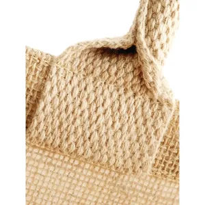 Sustainable <b>Jute</b> Boutique Shopper Storage <b>Baskets</b> Eco-Friendly Merchandising Product - Product Image 2