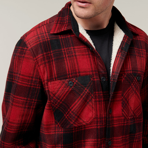 Logo d'entreprise personnalisé coupe régulière vêtements décontractés été 100% coton doux respirant chemise en flanelle pour hommes - Product Image 6