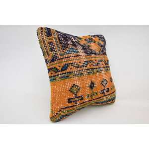 Multicolor Bohemian Wool Pillow 12x12 Inch Woven Embroidered Kantha <b>Patchwork</b> Vintage Square Print Portable <b>Bedding</b> Floor Use - Product Image 2