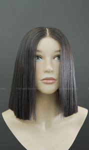 Human Hair Transparent Extension Straight Customize Colors <b>Wig</b> Cut Style Short Length - Product Image 3