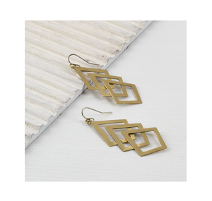 Boucles d'oreilles en laiton nouvelle mode boucle d'oreille design créatif meilleur cadeau de fête des mères utiliser de bonne qualité au prix d'usine - Product Image 5