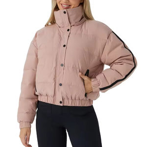 Veste matelassée courte pour femme, fabriquée avec des matériaux de qualité supérieure, vêtements décontractés surdimensionnés, nouvelle collection d'hiver, automne - Product Image 2