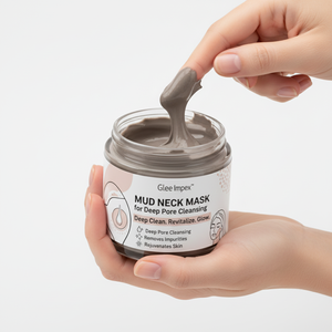 Masque pour le cou en boue minérale de taille voyage Glee Impex avec parfum aux herbes pour un nettoyage en profondeur des pores, une détoxification et une revitalisation, éclat naturel - Product Image 3