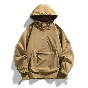 แจ็กเก็ตกันลมของผู้ชายเสื้อกันลมสำหรับวิ่งเกาะกีฬาทำจากไนลอนกันน้ำสะท้อนแสงน้ำหนักเบางานตามสั่ง - Product Image 4