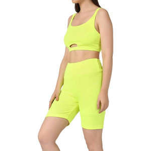 Vente en gros de vêtements taille haute nouvelle tendance décontractée ensemble motard Slim Fit pour femmes/ensemble motard en coton pour femmes - Product Image 4