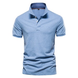 Nuevos polos de algodón para hombre, Polo clásico de Color sólido, Polo de manga corta para hombre, Polo social informal de negocios de alta calidad para hombre - Product Image 6