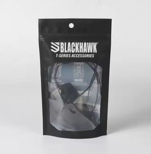 Logotipo impreso de alta calidad, bolsa de camisetas de polietileno resellable, cremallera esmerilada personalizada, embalaje de plástico, bolsa con cierre de cremallera para alimentos - Product Image 2