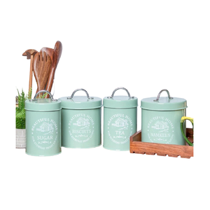 ชุดกระป๋องเก็บผักแผ่นสังกะสีทันสมัยภาชนะบรรจุอาหารโลหะเป็นมิตรต่อสิ่งแวดล้อมสำหรับห้องครัวพร้อมฝาปิด - Product Image 3