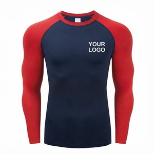 Camisetas de Gimnasio de Compresión Personalizadas al por Mayor, Secado Rápido, Protección Solar UPF50, Manga Larga, Transpirables para Adultos y Niños, Verano - Product Image 1