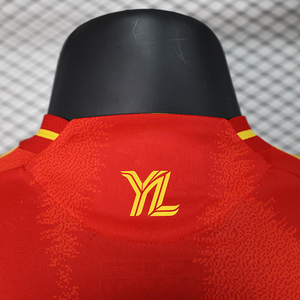 เสื้อฟุตบอลผู้ชาย OEM Retro Spainful แบบปรับแต่งได้ ลายทางสีแดงน้ำเงิน คลาสสิก ระบายอากาศดี ชุดฟุตบอลฤดูร้อน ไทย 1.1 - Product Image 6