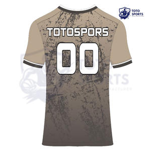 Camiseta de Fútbol Deportiva con Logotipo Personalizado, Color Marrón, Nuevo, Alto Rendimiento, Ligera, Suave y Transpirable, el Mejor Servicio - Product Image 2