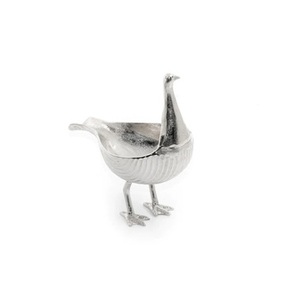 Silver Aluminium Peanut Shape Serving Bowl High Quality Designer Metal Dish Elegant <b>Tableware</b> For Dining And Events - Product Image 3