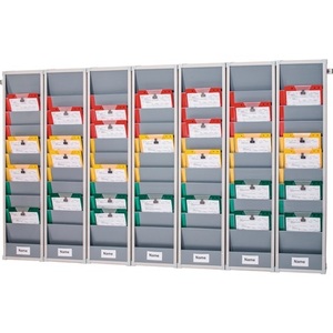 Bulletin <b>Board</b> H1282xW1700xD78 mm 5 Rows with Wall Profile EICHNER - Product Image 1