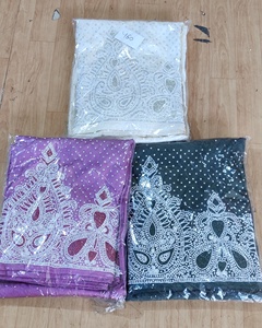 Tela de George Georgette somalí de Moda Africana con patrón bordado de trabajo con cuentas hechas a mano personalizadas más vendidas para ropa tejida - Product Image 5