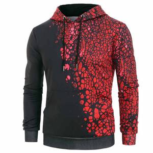 2025 nouveau à la mode grande taille hommes pull décontracté à capuche à manches longues saison d'hiver tricoté doublure imprimé Design - Product Image 3