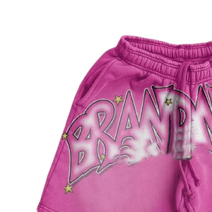 Moda transpirable verano liso en blanco Jogger corto impreso camiseta de gran tamaño Fitness hombres pantalones cortos personalizados conjuntos de 2 piezas - Product Image 6