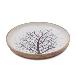 Venta caliente bandeja de servicio de esmalte de madera decorativa de Navidad para decoración hogar Cocina en diseño moderno - Product Image 3