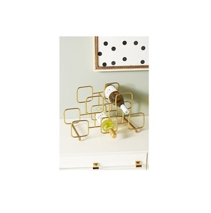 Porte-vin en métal populaire le plus vendu support de forme carrée décoratif casier à vin de table pour porte-bouteille - Product Image 1