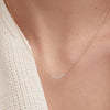 Collar Pav Diamond Wishbone: Joyería de Diamantes Elegante y Lujosa - Product Image 3