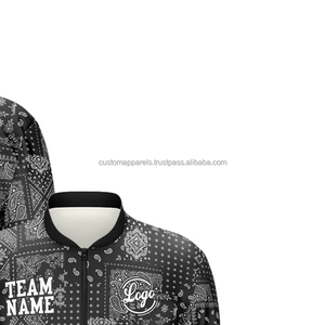 แจ็กเก็ตทีมตัวแทนของผู้ชายระดับพรีเมี่ยมในเมืองดีไซน์หรูหราแนวสตรีทคอตั้งด้านหน้าปักผ้าขนสัตว์กันลมระบายอากาศได้ดี100% ฤดูร้อน - Product Image 4