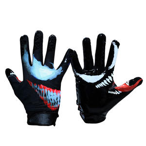 Direct Factory Supplier's Custom American Football <b>Gloves</b> High Quality Professional Non-Slip <b>Lace</b>-Up Closure Outdoor Sports - Product Image 4