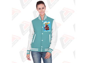 Venta caliente de las mujeres Casual Street Wear Varsity Jacket Nueva moda de impresión personalizada chaqueta transpirable para las mujeres - Product Image 4