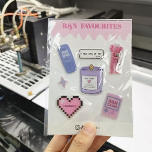 High Quality Custom A6 3D Sticker Cover Pantone Color Print Epoxy Resin Phone <b>Case</b>-for Promotional Gifts Decorative Stickers - Product Image 1