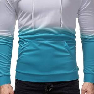 Fabricante de sudaderas con capucha de algodón de peso pesado para Hombre Sudaderas con capucha de Terry francés sudaderas con capucha desgastadas básicas de mezcla de algodón - Product Image 3