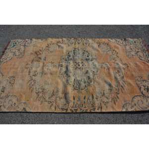 พรมสไตล์วินเทจสไตล์คลาสสิก4 x 7.7ft ผ้าขนแกะสีส้มน้ำเงินดีไซน์เย็บปะติดปะต่อกันพรมในห้องพื้นที่กว้างแบบถักแบนเทคนิคการด้านหลังของยาง - Product Image 4