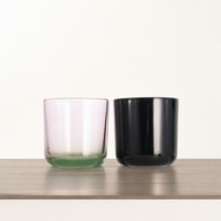 Vase de luxe en verre de qualité supérieure bicolore de 400ml pour la maison et les cosmétiques pour la décoration de la maison