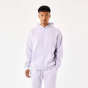 Sudadera con capucha de lana de algodón 100% de ajuste Regular personalizado de alta calidad para hombre patrón liso teñido estilo callejero moda invierno al aire libre - Product Image 1