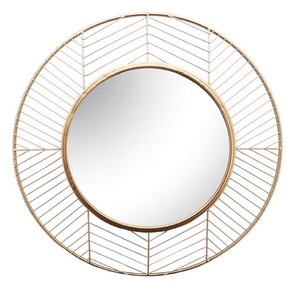 Well Selling Iron <b>Mirror</b> Art <b>Irregular</b> Circular Living Room Metal Frame Wall <b>Mirror</b> Decor Christmas Vintage Luxury Space Casual - Product Image 3