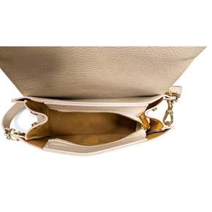 Autentica Borsa a Tracolla Strutturata in Pelle Dollaro per Donne, Made in Italy - Art. Borsa a Tracolla 26081 - Product Image 3