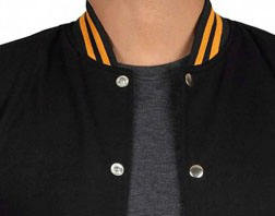 Chaqueta con letras de béisbol personalizada de lana y cuero para hombre, chaqueta universitaria Unisex de alta calidad, chaquetas universitarias bordadas personalizadas - Product Image 3