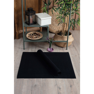 เสื่ออาบน้ำผ้าแจ็คการ์ดเทอร์รี่ผ้านุ่มขนาด50*70ซม. ผ้าฝ้ายเนื้อนุ่มคู่สีเทรนด์การดูดซับสูงการออกแบบ Sevim 700 GSM - Product Image 1