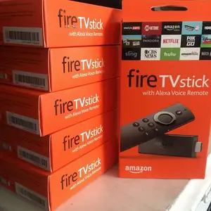 全新密封亚马逊消防电视棒4k最大流媒体播放器，带Alexa语音遥控器