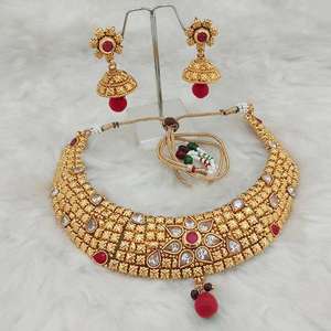 Ensembles de bijoux fins de création réelle-Collier ras du cou en cuivre pierre AD FBB0147B - Product Image 1