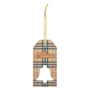Étiquette cadeau personnalisée en kraft en forme d'étoile pour la promotion des produits de Noël - Product Image 2