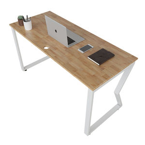 MConcept HBMC003 140x60cm Modern Minimalist <b>Desk</b> with Assembled Iron Legs <b>Foldable</b> Office Furniture for Bedroom or Office Use - Product Image 2